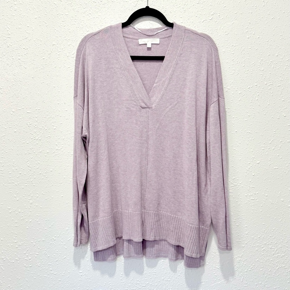 Adyson Parker Soft Lilac V-Neck‎ Sweater Large